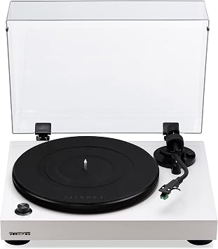 Fluance RT81 Elite High Fidelity Vinyl Turntable Record Player with Audio Technica AT95E Cartridge, Belt Drive, Built-in Preamp, Adjustable Counterweight, High Mass MDF Wood Plinth - Piano White