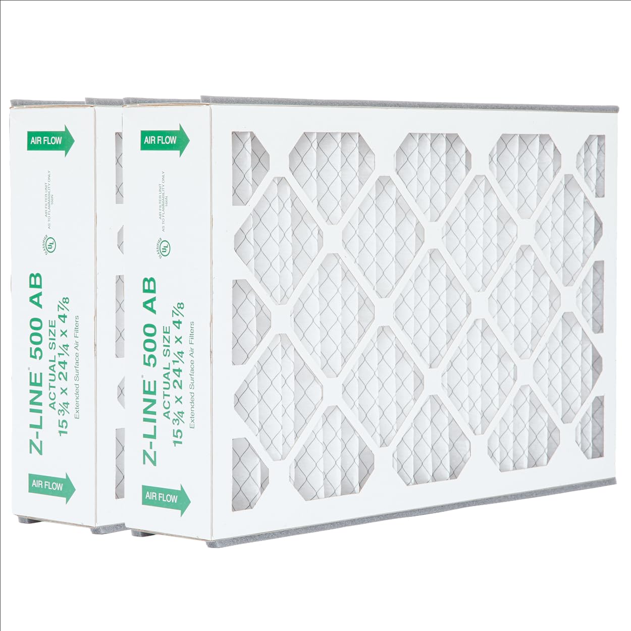 Glasfloss ZL 16x25x5 MERV 10 Air Cleaner Filter replacements for Trion Air Bear. 2 Pack. Exact Size: 15-3/4 x 24-1/4 x 4-7/8