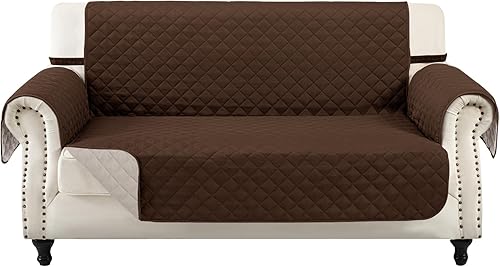 Fundas para sillas reclinables, fundas de sofá, protector de muebles para perros (sillón reclinable pequeño, chocolatebeige)