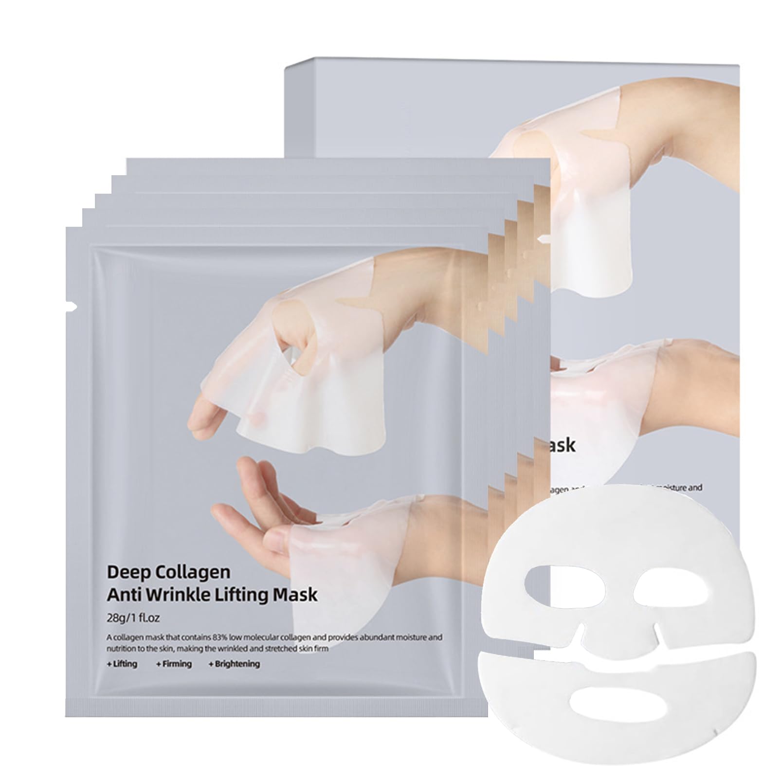 5 Stück Deep Collagen Nachtmasken – Anti-Falten, Feuchtigkeitsspendend & Straffend Für Die Haut