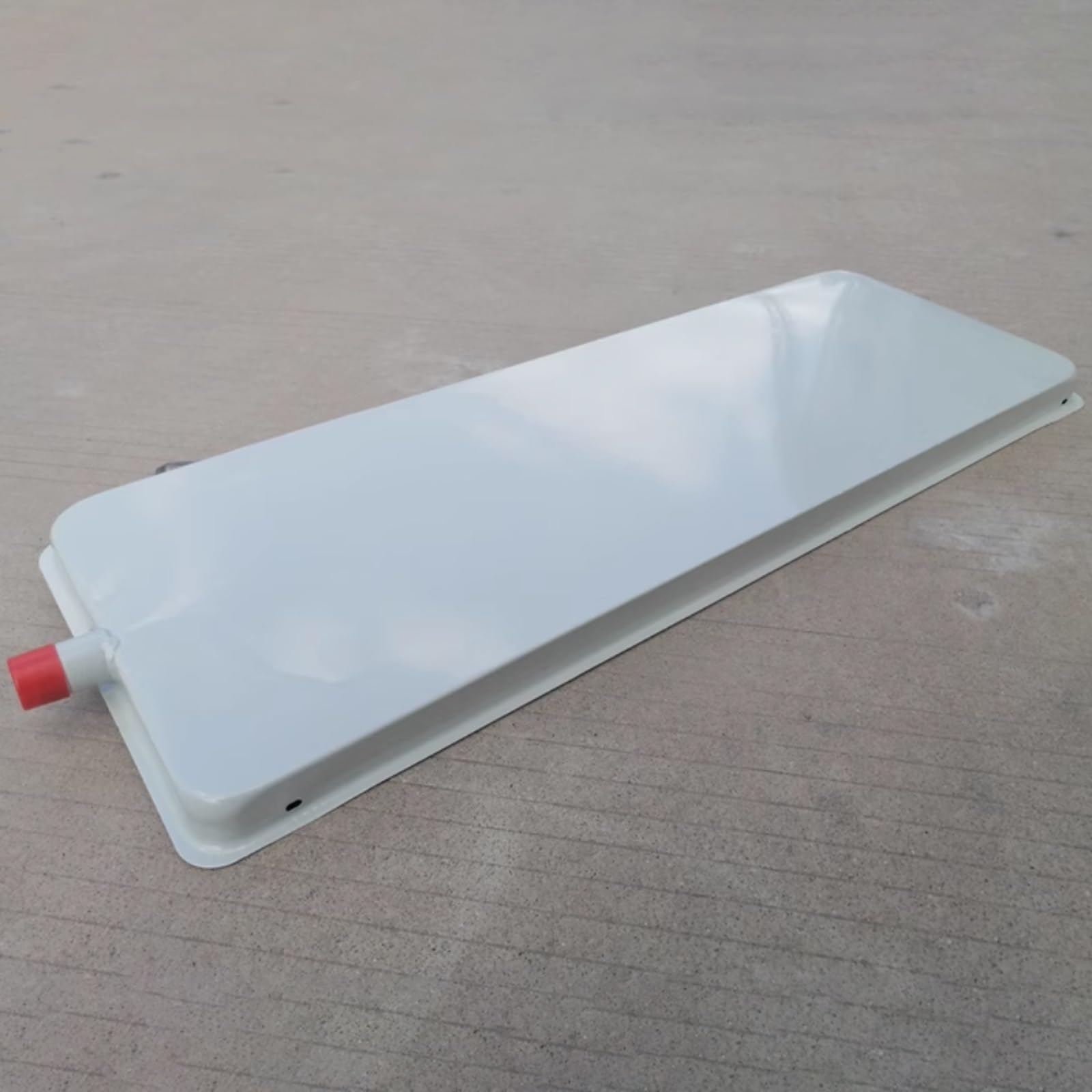 Bandeja de Condensación con Desague para Aire Acondicionado, Bandeja de Recogida de Goteo de Bandeja Metal Galvanizado, Bandeja de Goteo del Aire Acondicionado(91x24cm(35.8x9.4in))
