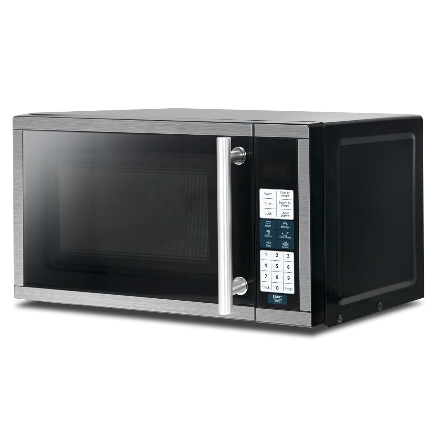 Smad 0 7 Cu Ft Small Microwave Small Space Mini Microwave with 6 Auto Menus and Child Lock