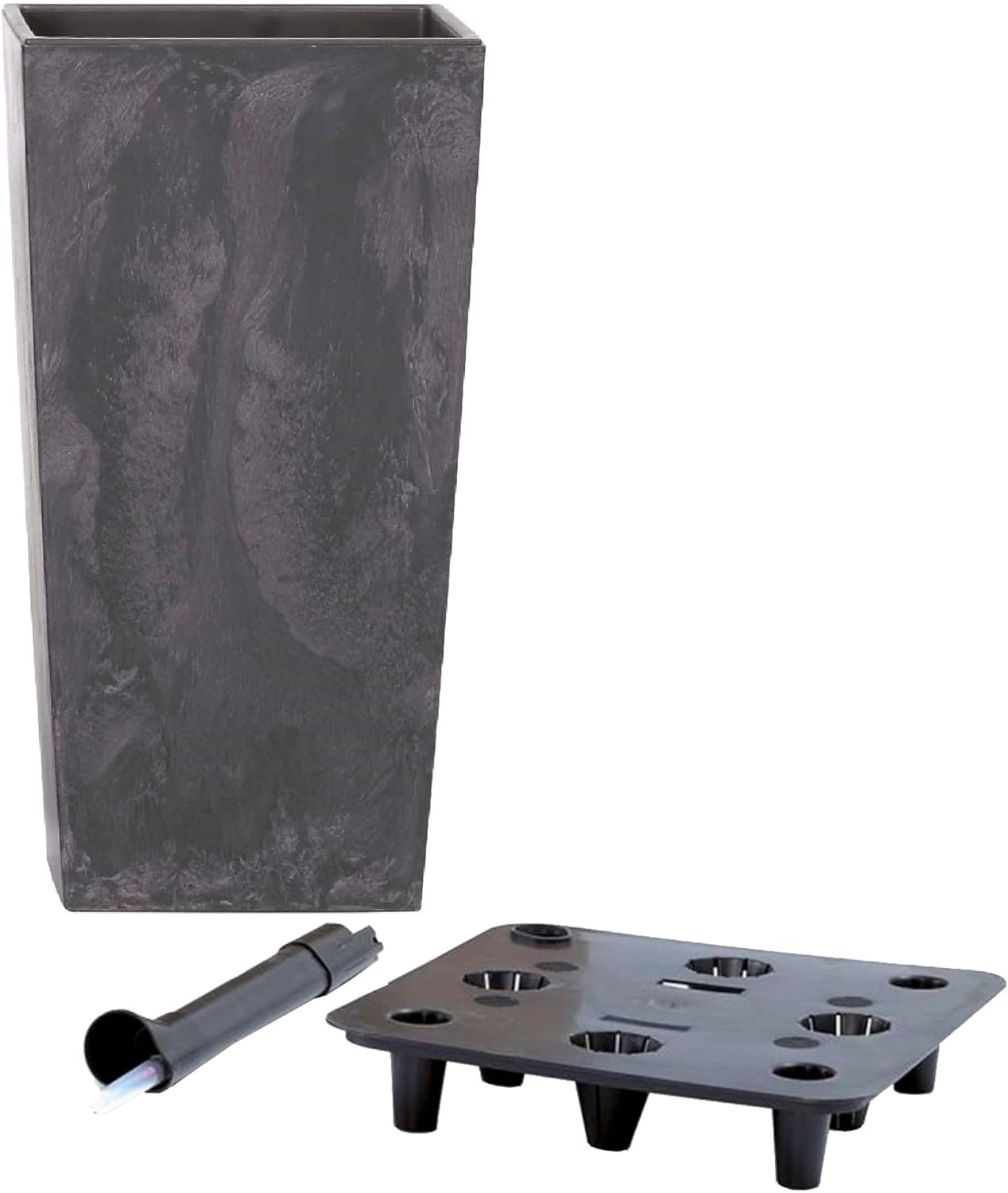 WELL HOME MOBILIARIO & DECORACIÓN Tall Planter 26.6 litres with Inner Tank + Rato & Urbi Irrigation System