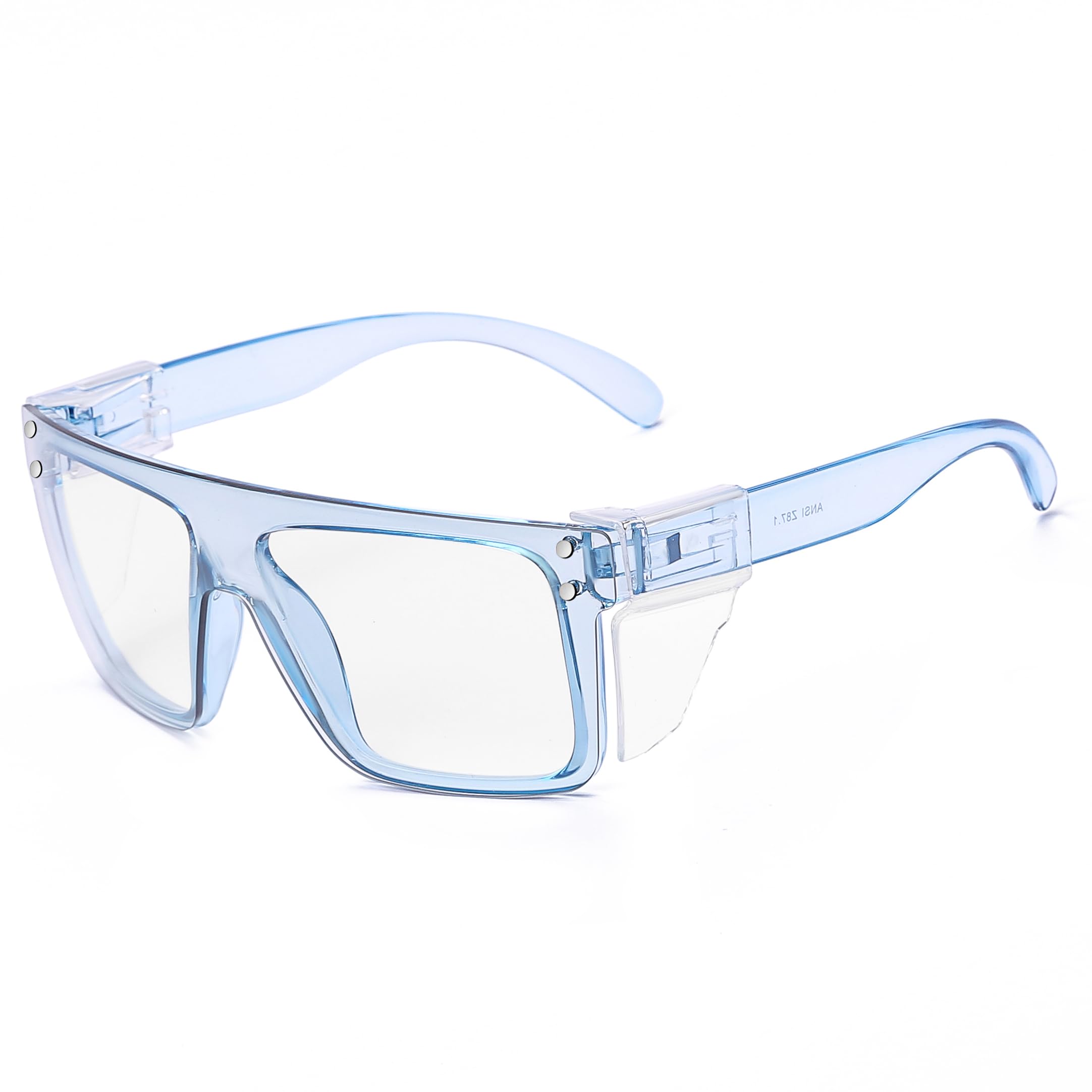 Occhiali di protezione UV400 Transition fotocromatici, lenti di colore grigio chiaro a scuro, ANSI Z87 Impact Approved