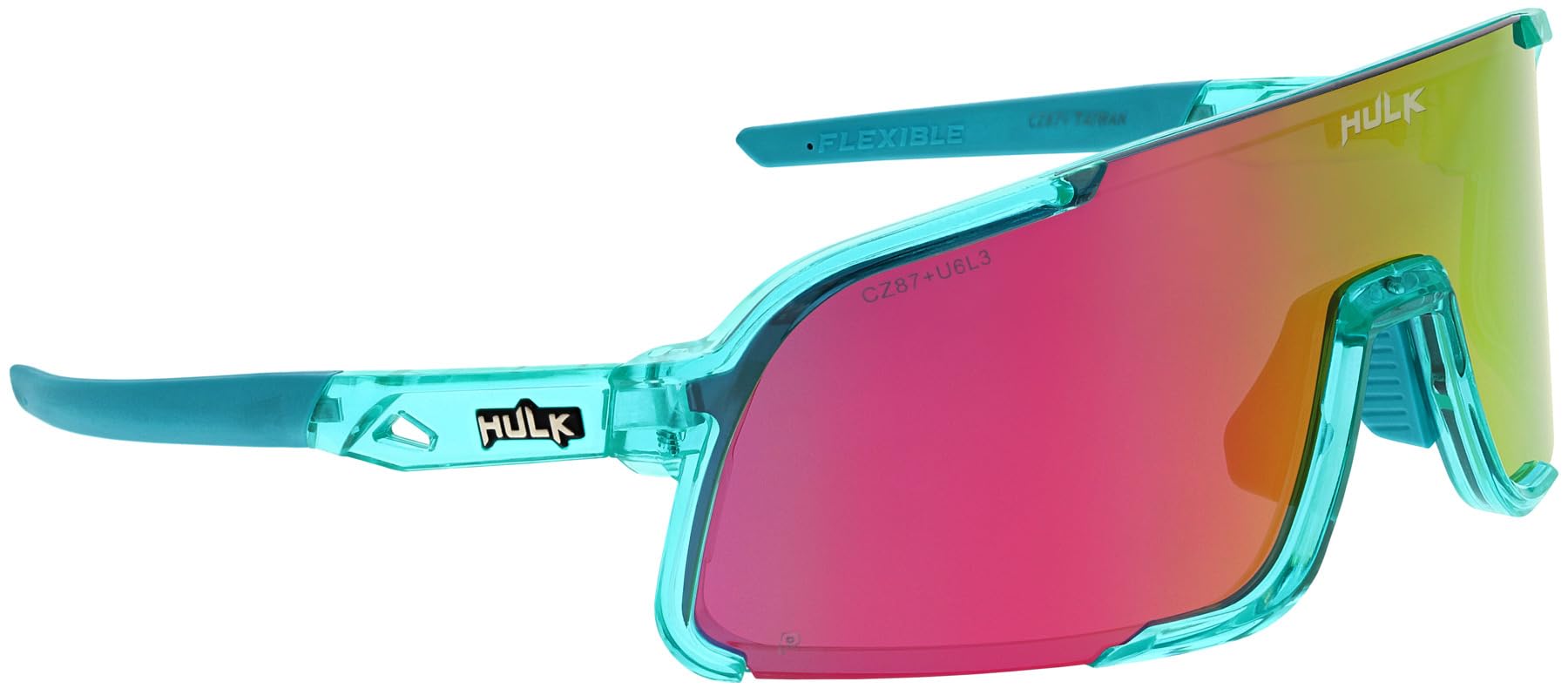 MCR Safety Hulk HK4 - Gafas de seguridad retro de una sola lente con almohadillas nasales y brazos ajustables