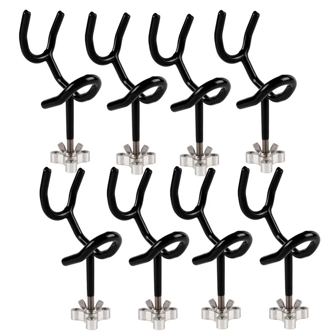 Sure Grip Lot de 8 supports de canne à pêche en acier avec revêtement PVC 20 degrés