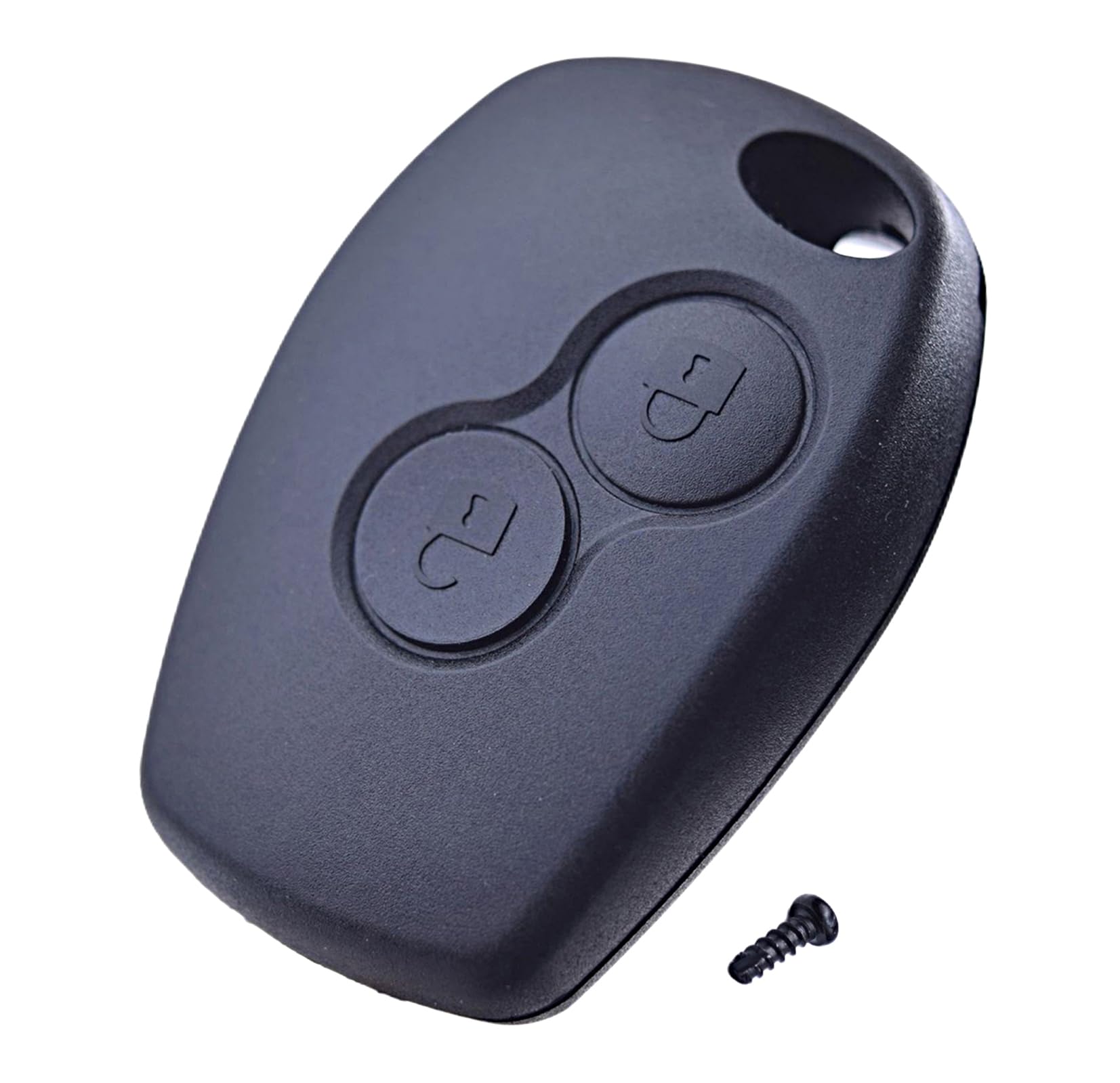 Ersatzgehäuse Für Autoschlüssel-Fernbedienung (2 Tasten) - Passend Für Renault Twingo II, Clio III, Kangoo II Uvm.