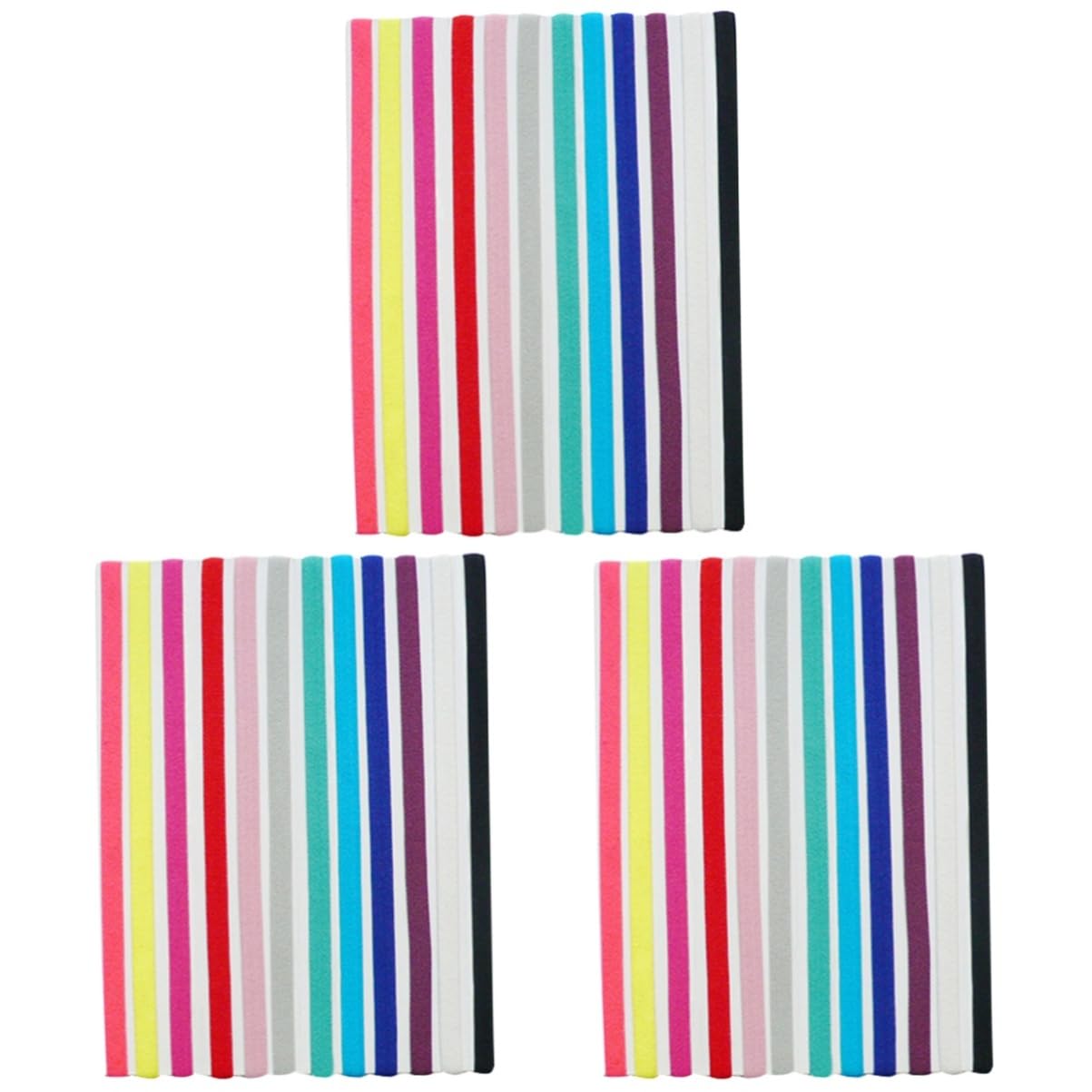 POPETPOP 36pezzi Fasce Elastiche Per Yoga e Sport Cerchietti Colorati Per Fitness Adatti Ogni Occasione e Attività Sportiva