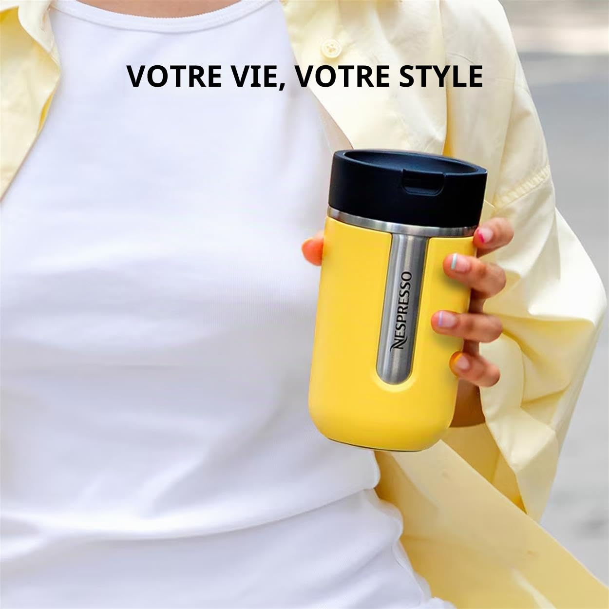 Mug de voyage jaune soleil Nespresso