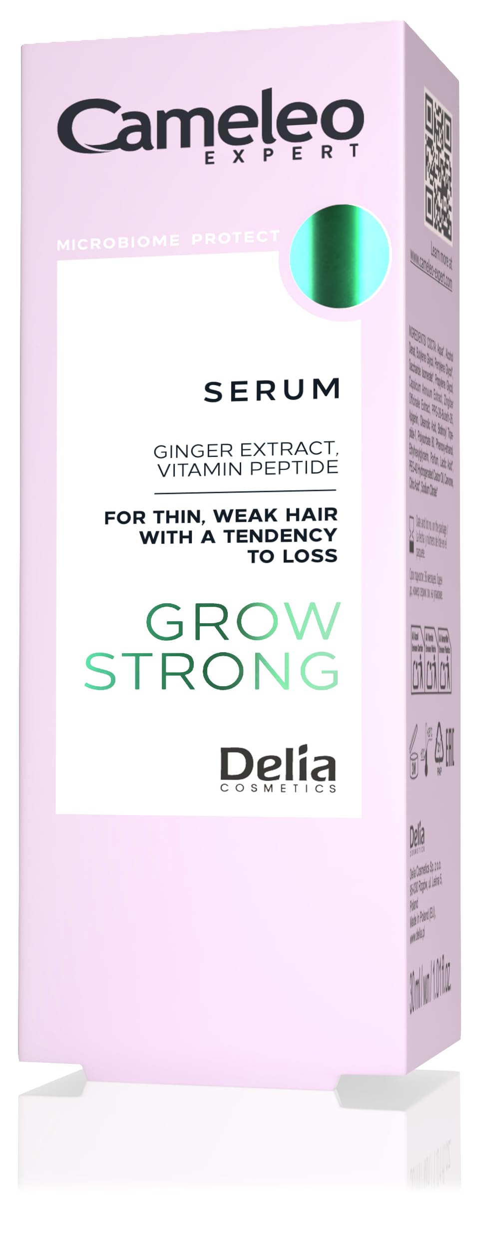 Cameleo Expert – Grow Strong - Serum for Weakened & Thinning Hair – Ginger, Procapil™ & HydroScalp™ Complex – 30 ml