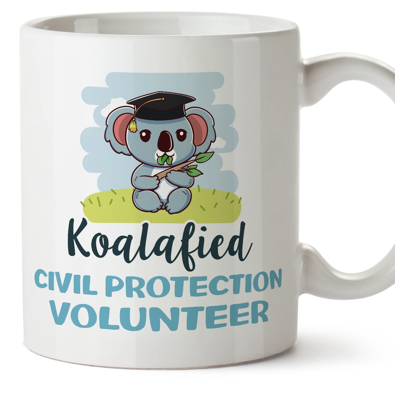 MUGFFINS Civil Protection Volunteer Man Mug - in English - Koalafied - Funny Gift for Colleagues - Ceramic 11oz Mug — image 1