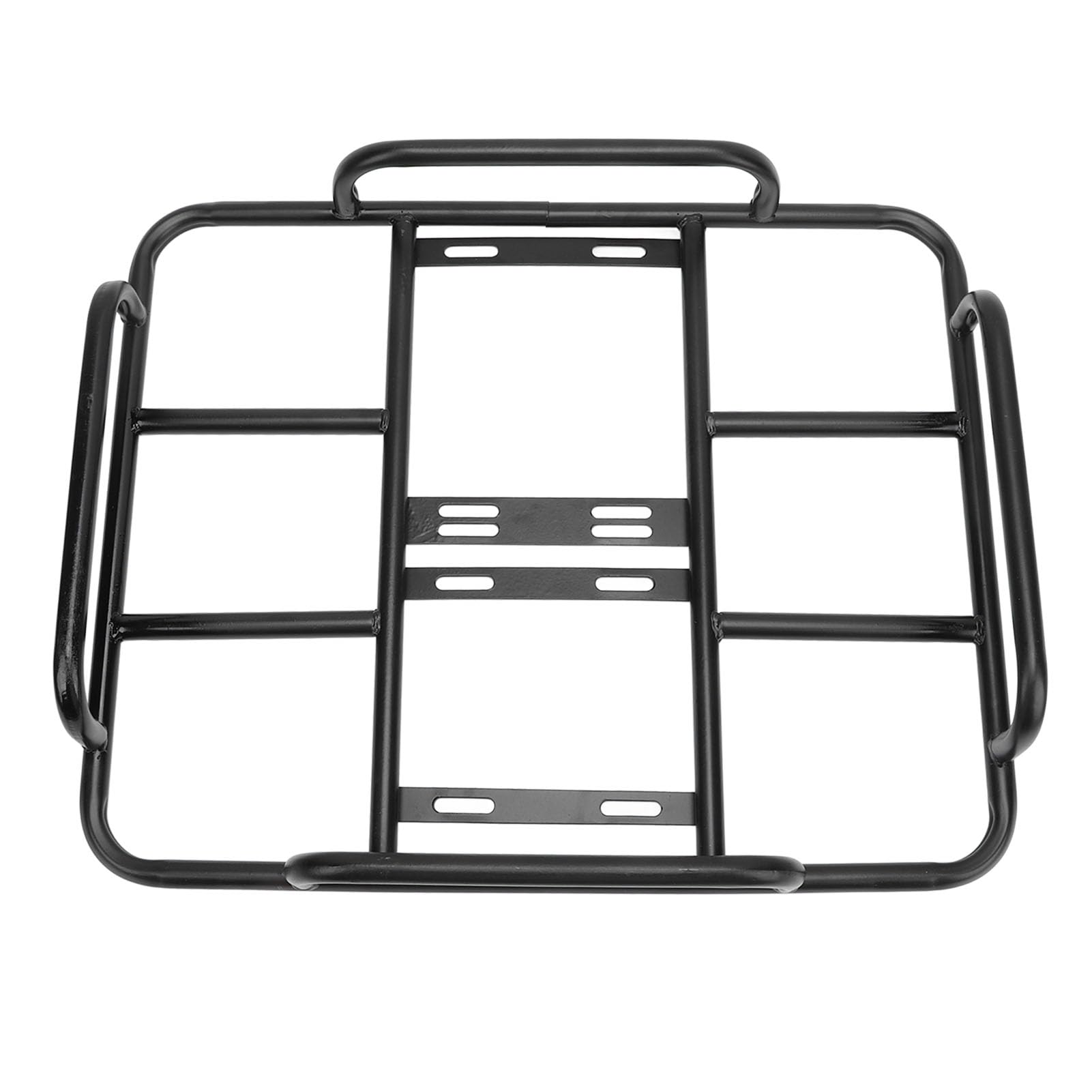 Asixxsix Food Delivery Box Rack, Universal Delivery Food Bag Rack Rear Grille 80kg Loading Heavy Duty Seamless Round Iron Tube Delivery Food Box Bracket for Electric Motorcycle