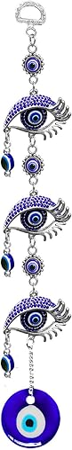 Miniatura 1 de Decoración colgante de ojo turco azul malvado, amuleto de ojo turco para colgar en la pared, protección del hogar y decoración de bendición, Ojo