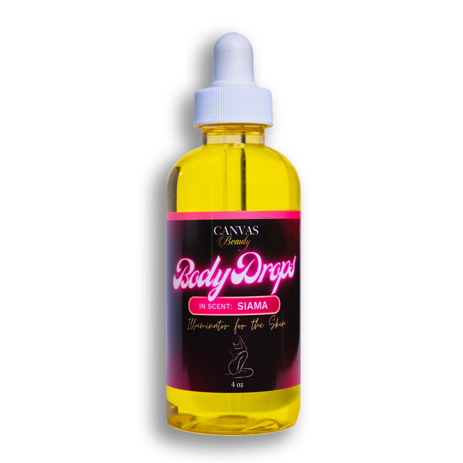 Canvas Beauty Body Drops Siamo Scented Body Oil with Coconut Oil Luxury Fragrance Body Drops for Moisturized Radiant