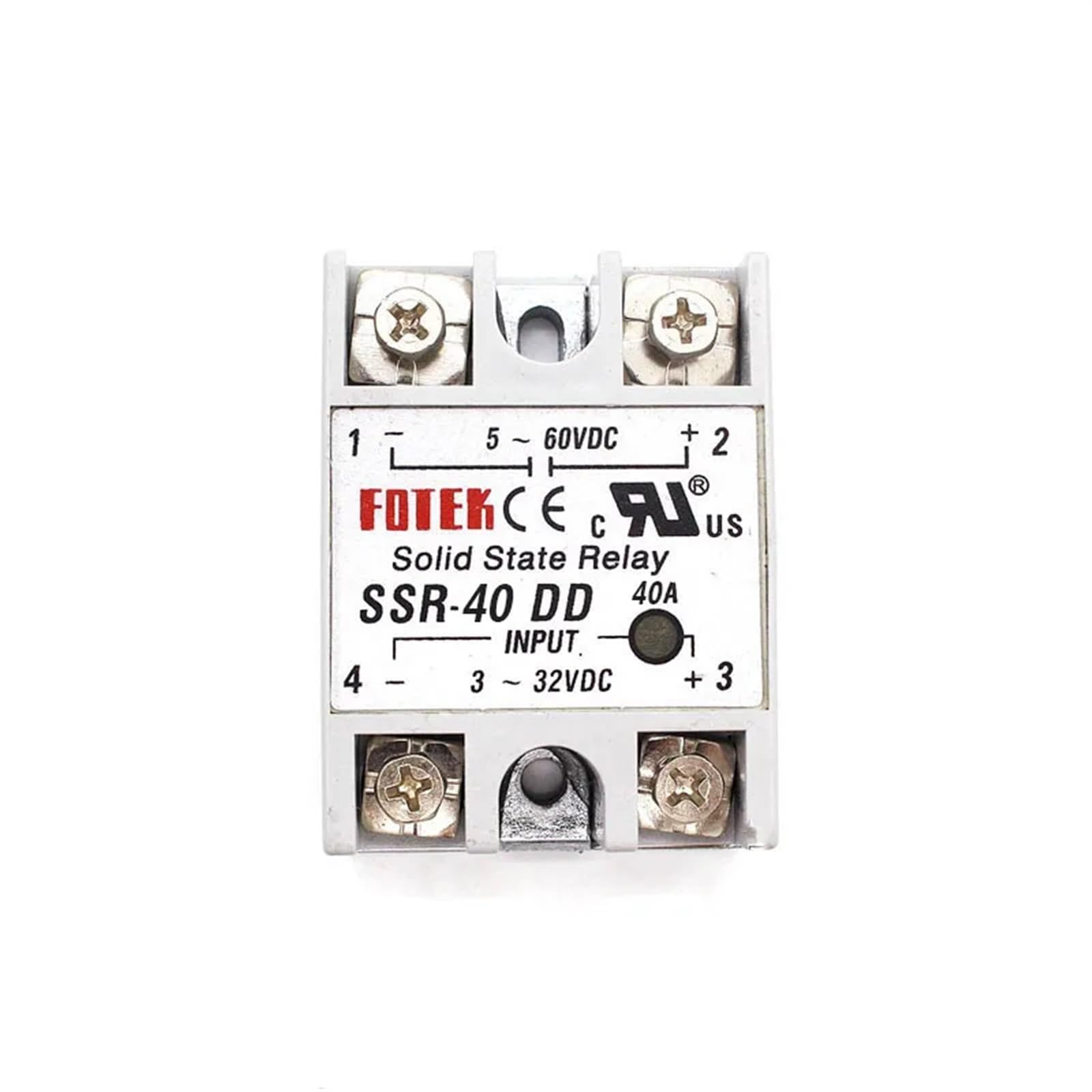 SSR-40DD relé para control de motores y fuentes DC 8
