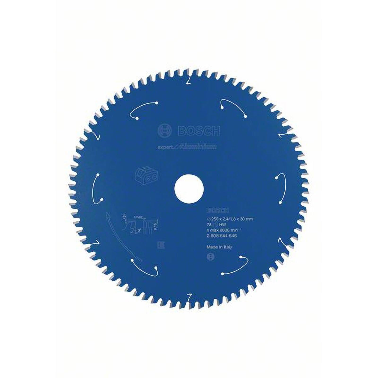 Bosch Blue Professional 1X Circular Saw Blade Expert For Aluminium (Ø 254 X 2.4/1.8 X 30 Mm, 78 Teeth, Accessories Cordless Circular Saw)