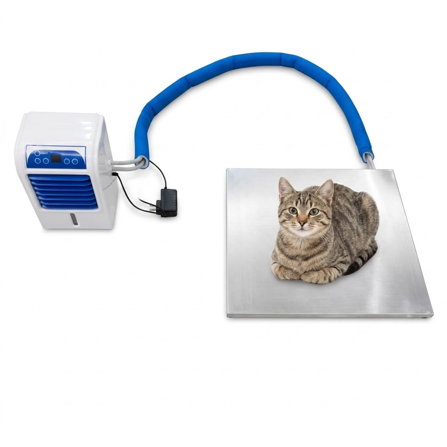 Tappetino di Raffreddamento per Animali Domestici con circolazione dell'Acqua | Sistema di circolazione dell'acqua, allarme intelligente di livello basso dell'acqua, serbatoio di riempimento dall'alto