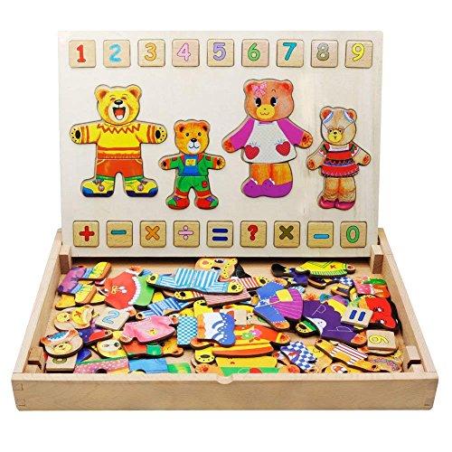 FLERISE Kid's Magnetic Puzzles Learning Kit Education Learning Toys for Children