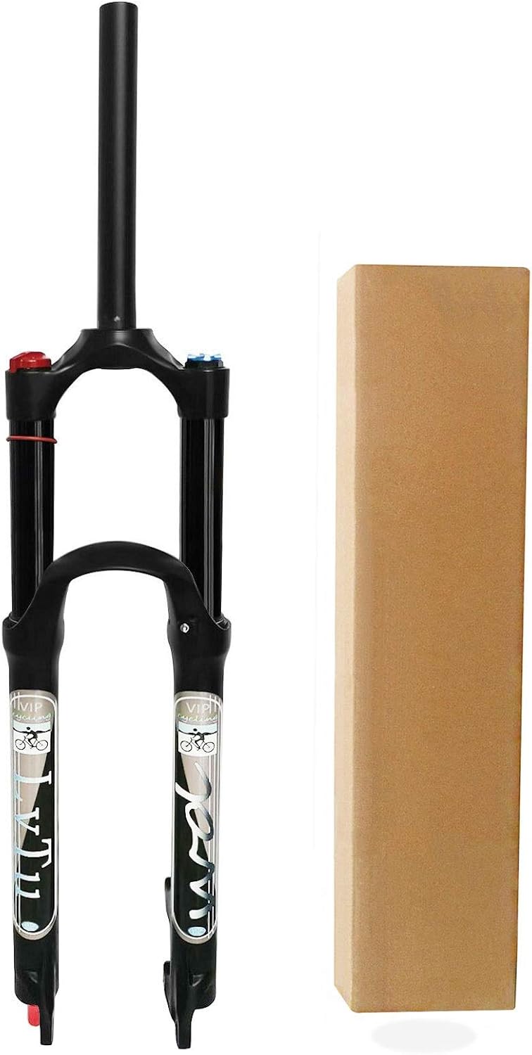 Mountain Bike Air Fork 26 27.5 29 Inch Rebound Adjust, 130mm Travel Front Fork Disc Brake Suspension (Color : Straight Manual Lock Out, Size : 26 inch)