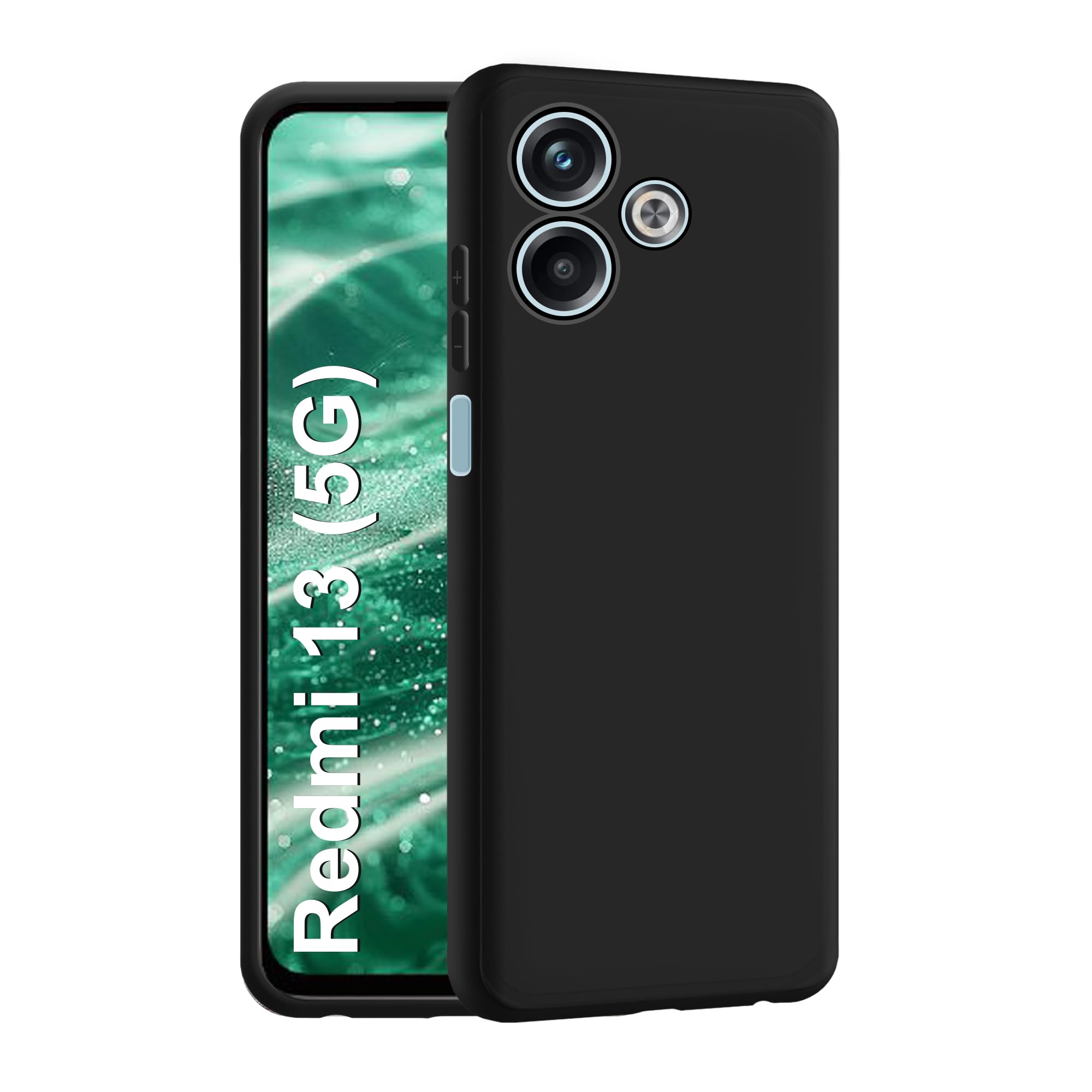 CEDO Redmi 13 (5G) Back Cover | Camera Bump Protection & Inner Velvet Fabric Lining | Ultra Slim Matte Soft Rubberised Case Cover (Black) (B0D9K9JCYQ) Amazon Price History, Amazon Price Tracker