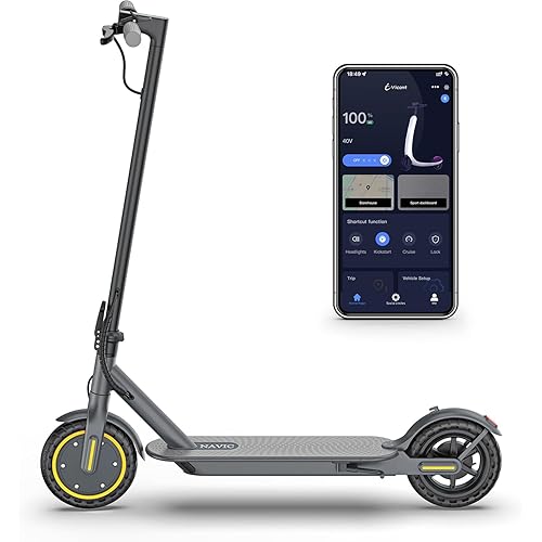 NAVIC Electric Scooter Adults,Max 19/27 Miles Ranges,Top Speed 19/22 mph,350/500W Peak Motor, Folding E-Scooter with Dual Braking Dual Suspension