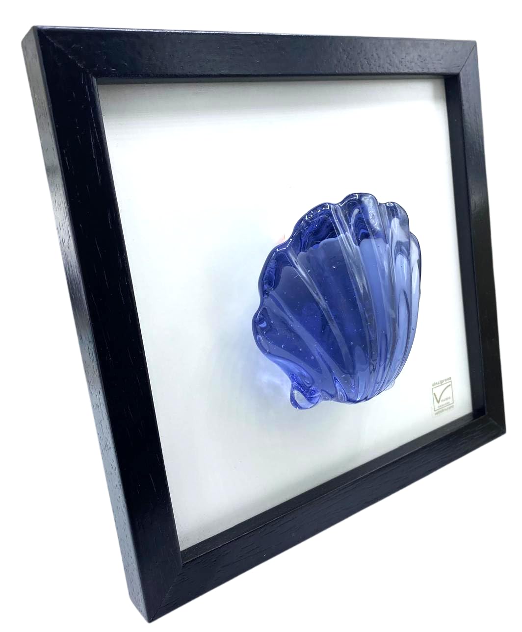 Yalos Tableau coquillage bleu en verre de Murano fabriqué en Italie