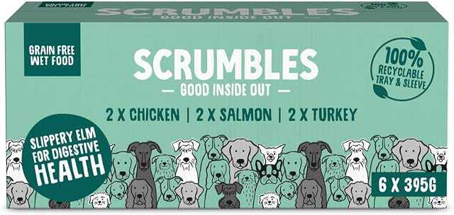 Scrumbles Natural Wet Dog Food Multipack, 6x 395g Variety Pack