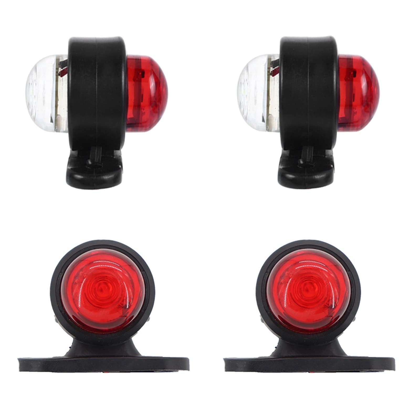 Lámparas incandescentes 4 Uds Luz Indicadora Lateral Externa 12V 24V Camión De Remolque - Advertencia De Señal De Giro De Seguridad Universal