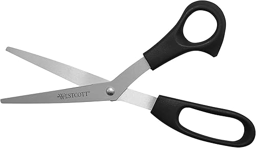 Miniatura 2 de Westcott Tijeras multiusos, 8 pulgadas dobladas, paquete de 3, negras (13402)