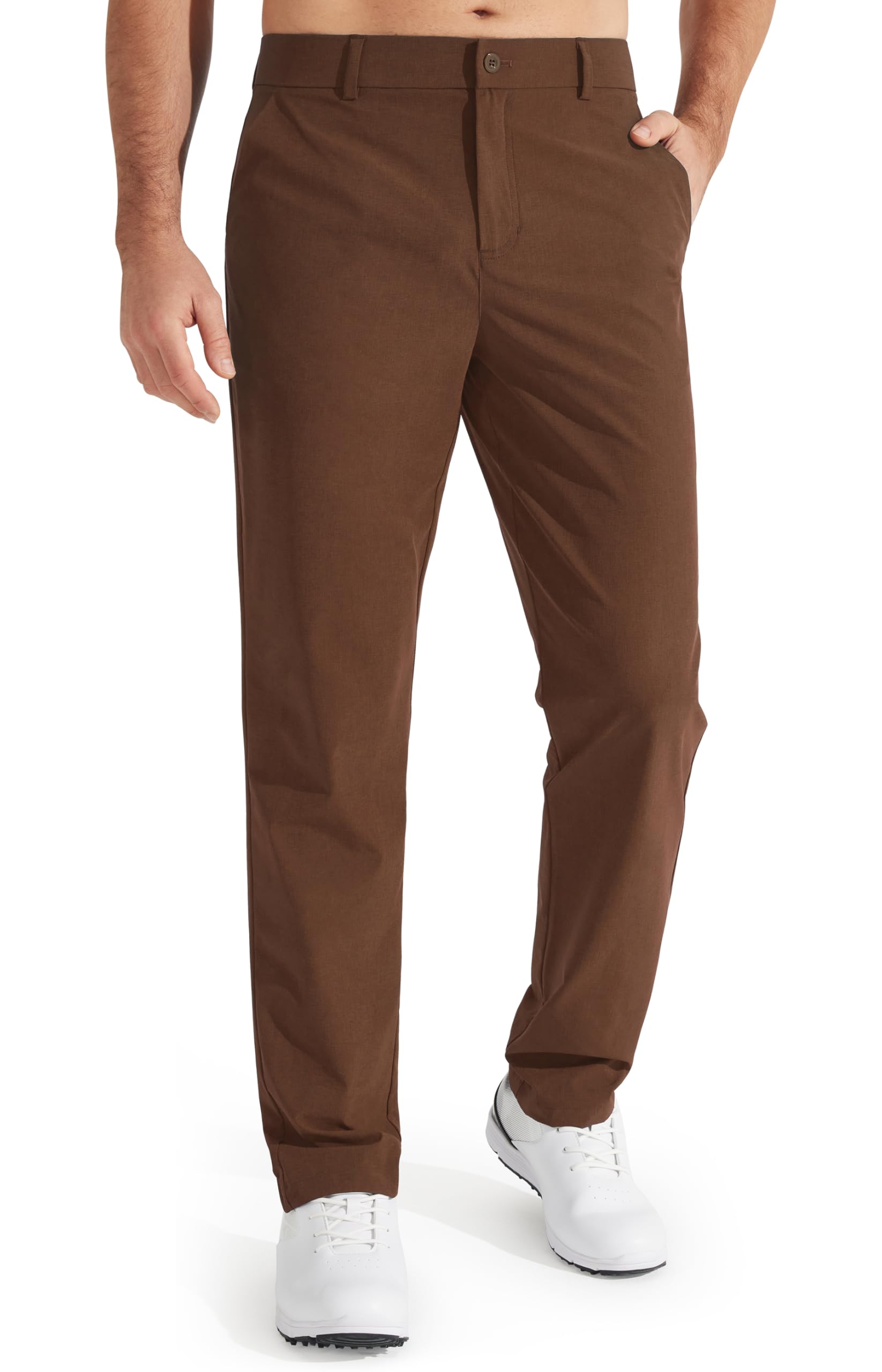 Libin Mens Golf Pants Stretch Work Dress Pants 30"/32"/34" Quick Dry Lightweight Casual Comfy Trousers with Pockets — view 9