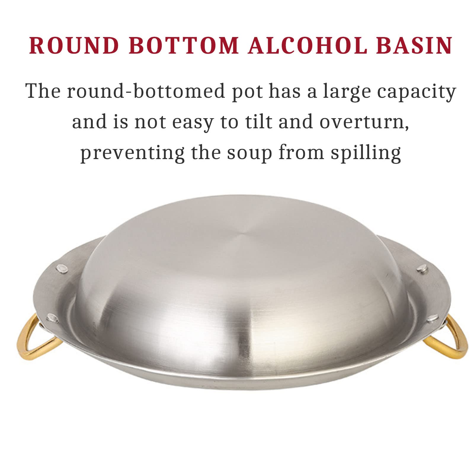 Chafing Dish Rotondo Placcato Oro, 2/4/6 Confezioni in Acciaio Inox Chafer Catering Buffet Warming Container Set con Porta-combustibile, per ristoranti, Feste, Matrimoni, 4 Confezioni