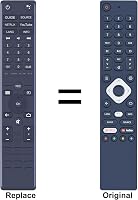 TCNOUMT TV Távirányító Nokia Smart TV-hez 5500A 5800A 6500A 7500A Modellekhez Kompatibilis Helyettesítő Távkapcsoló 2