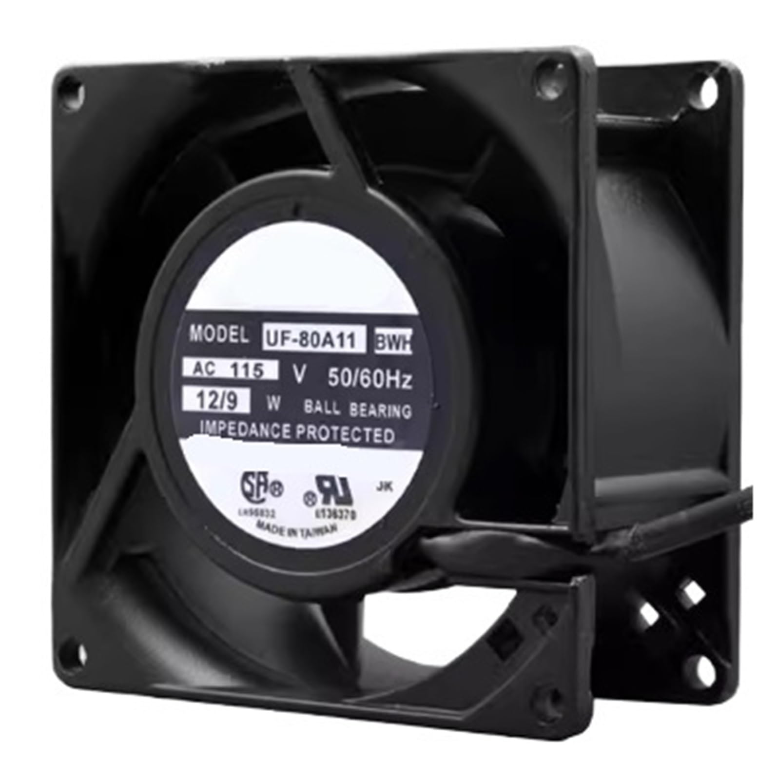 LZIKKGKI Fan UF-80A11 BWH AC 115V 12/9W 8CM 8038 2 WIRE