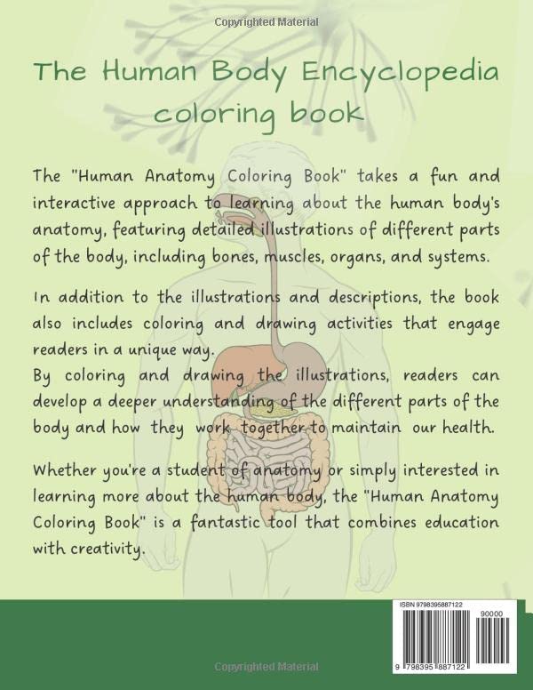 Miniatura 2 de THE HUMAN BODY ENCYCLOPEDIA COLORING BOOK A JOURNEY THROUGH YOUR AMAZING BODY Unlock The Secrets Of Realistic and Accurate Depictions Of The Human