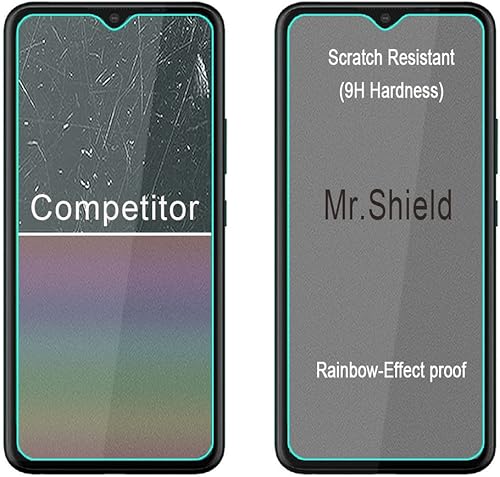 Miniatura 6 de Mr.Shield Paquete de 3 Diseñado para AT&T Maestro Max vidrio templado vidrio japonés con dureza 9H Protector de pantalla con reemplazo de por vida