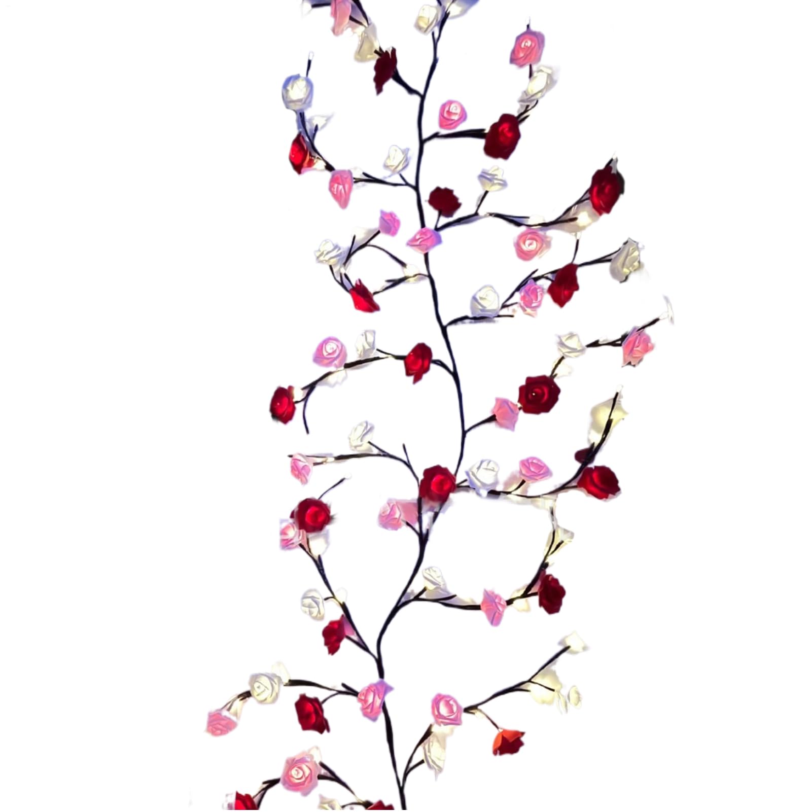 Guirlande lumineuse florale LED en forme de fleur decoration maison et mariage - 8