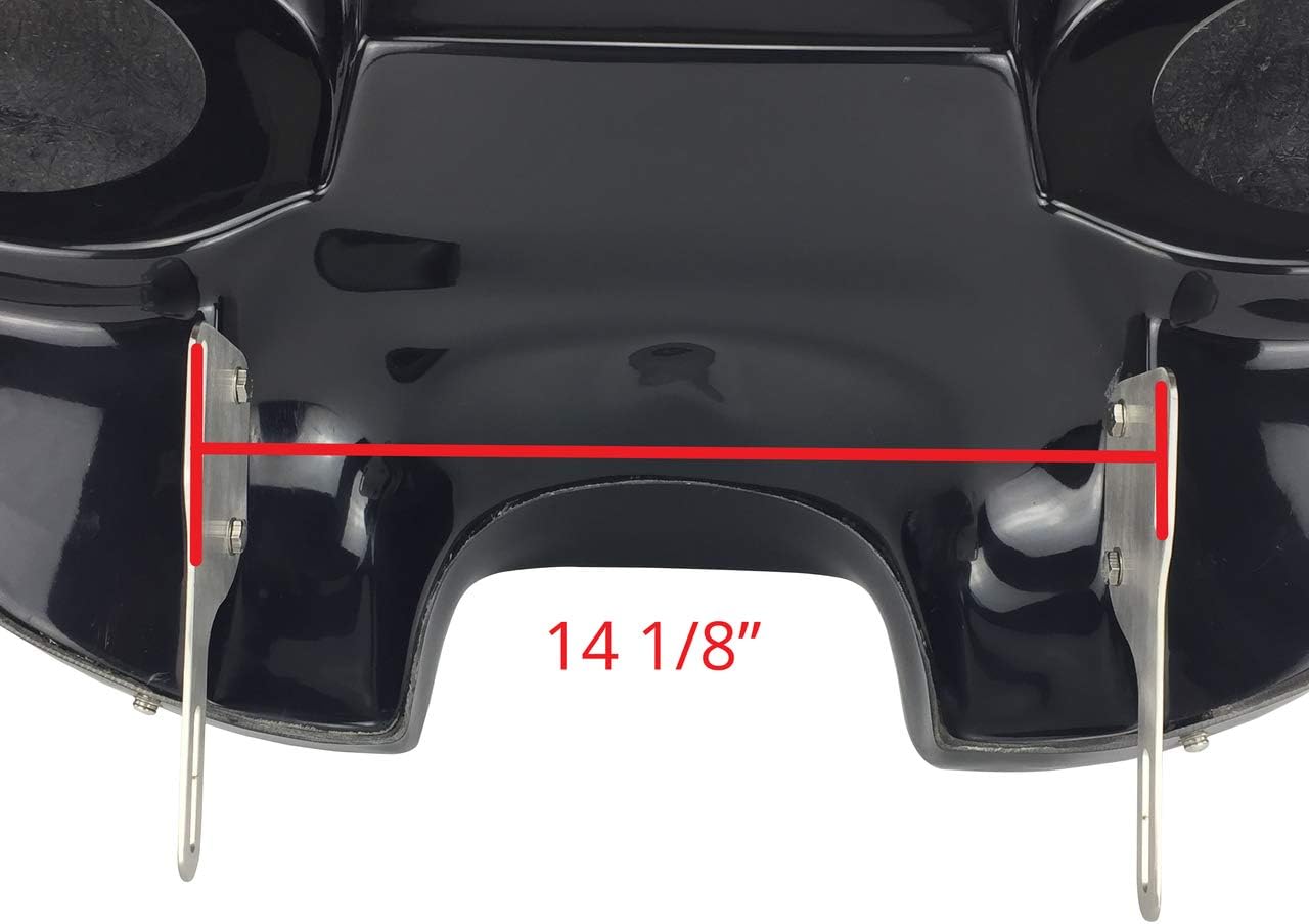 Vector Batwing Fairing Compatible with Kawasaki Vulcan 900 Classic and VN900 LT Motorcycle Batwing Fairing 2-6"x9" Speakers