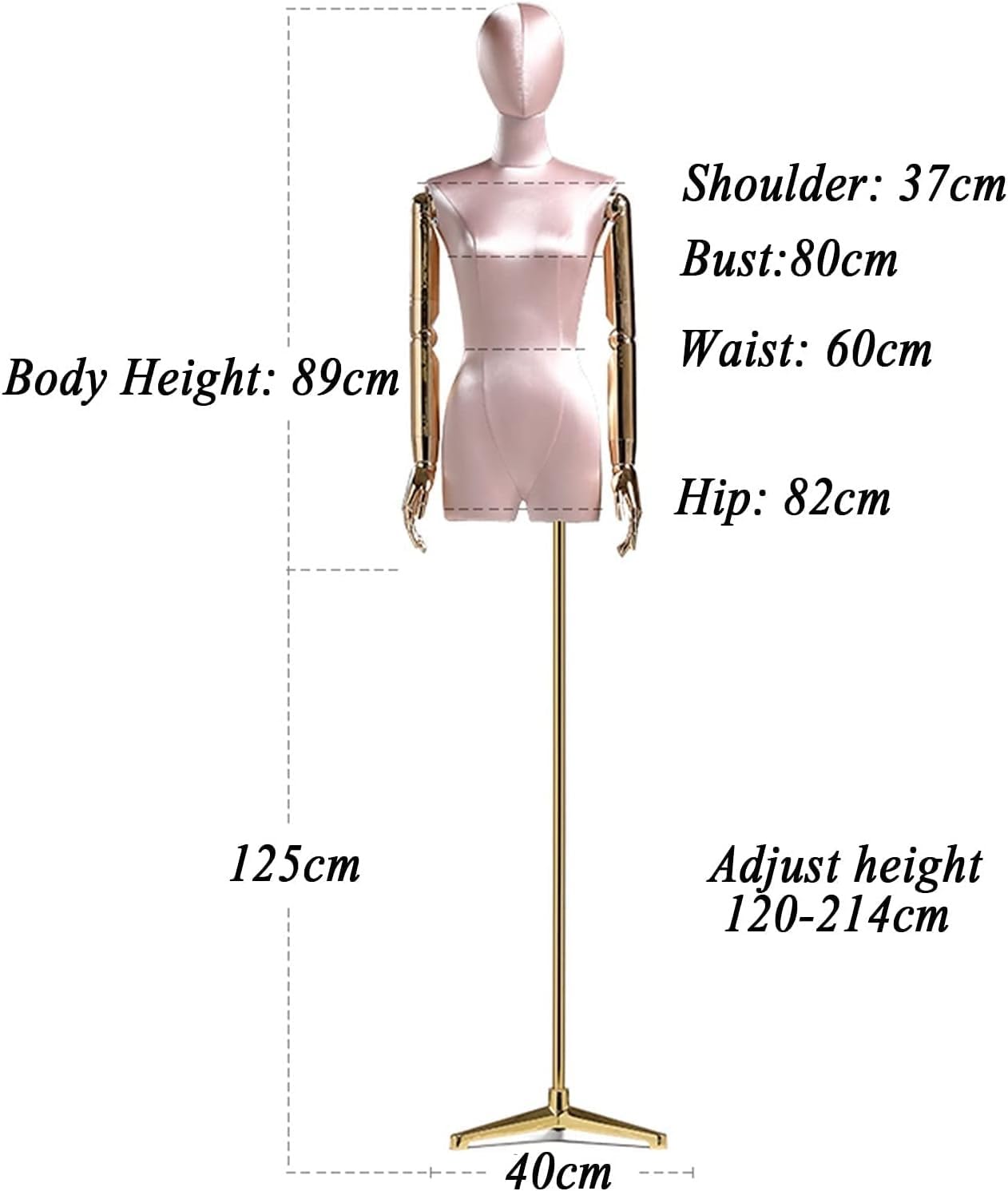 Weibliche Schaufensterpuppe, Torso-Körper, Schneiderpuppe, Kleid, Büsten mit beschichtetem Arm, höhenverstellbarer Boden