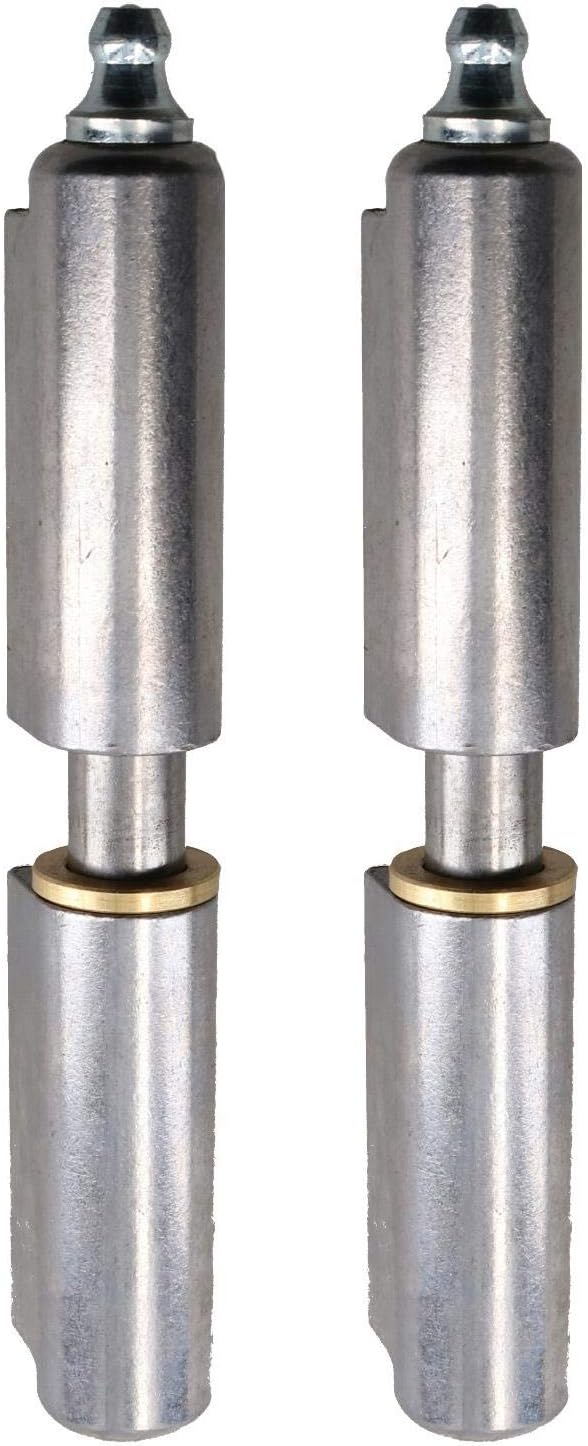 2 PACK Lift Off Bullet Hinge with Grease Nipple Weld On 15x100mm Door