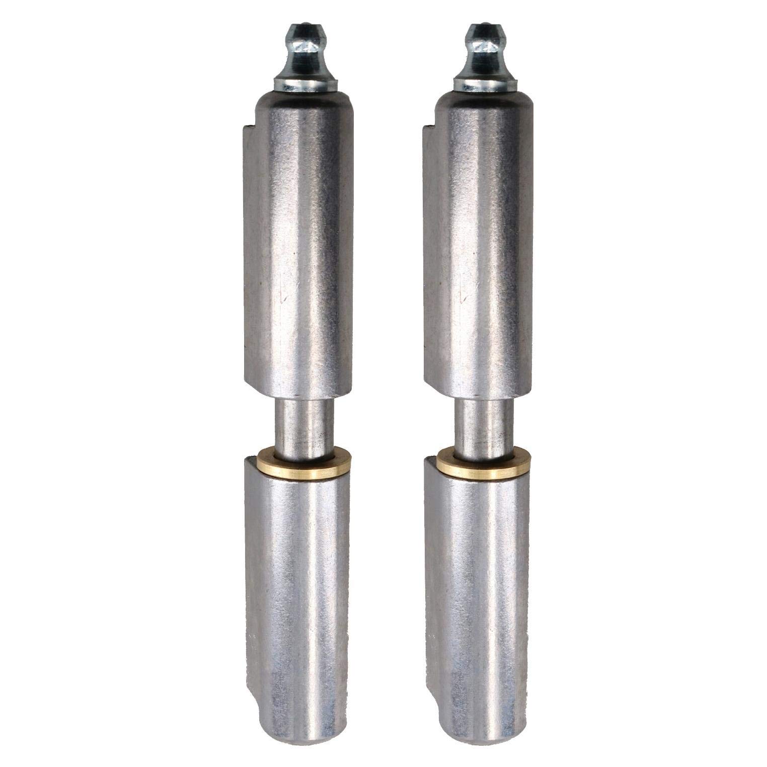2 Pack Lift Off Bullet Hinge with Grease Nipple Weld On 15x100mm Door
