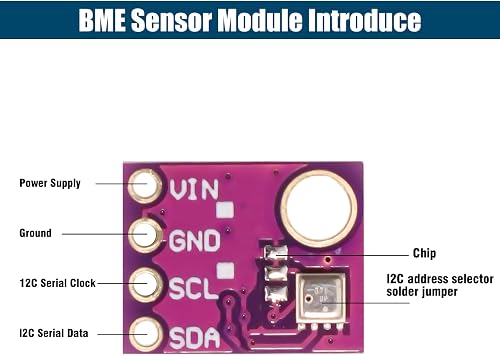 BME 5V Altimeter Module Binghe Pack of 3 BME High Precision Atmospheric Pressure Sensor Module IIC I2C SPI Interface DC 1.8-5V Compatible with Arduino Rasp-Pi