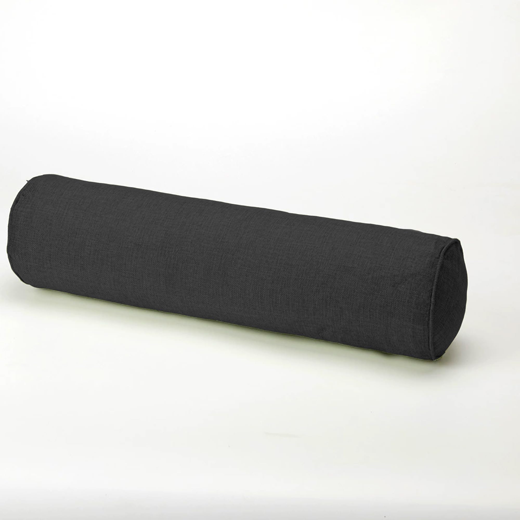 Cylindryczna poduszka podtrzymująca lędźwie, 80 x 20 cm, okrągła poduszka na łóżko i sofę, czarna, na zewnątrz, poduszka ogrodowa, dekoracyjna, do domu, komfortowa poduszka