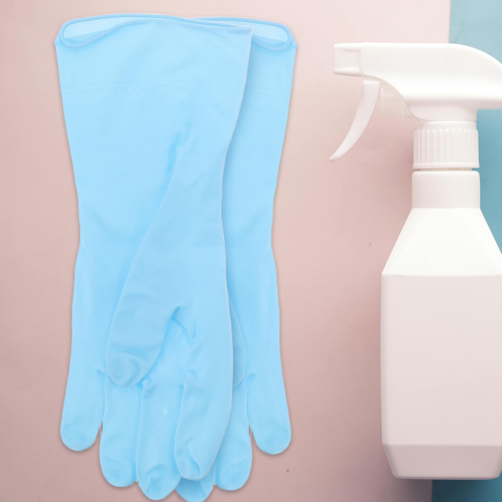 8 Paia 8 Paia Guanti di Gomma Impermeabili per Lavare i Piatti con Presa Antiscivolo, Guanti Lunghi Riutilizzabili per Pulizia Cucina, Bagno e Giardinaggio, Asciugatura Rapida