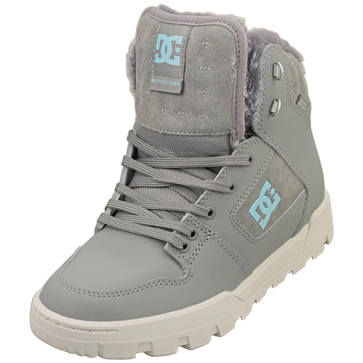 DC Shoes Women's Manteca Snow Shoes, gray, 7 US