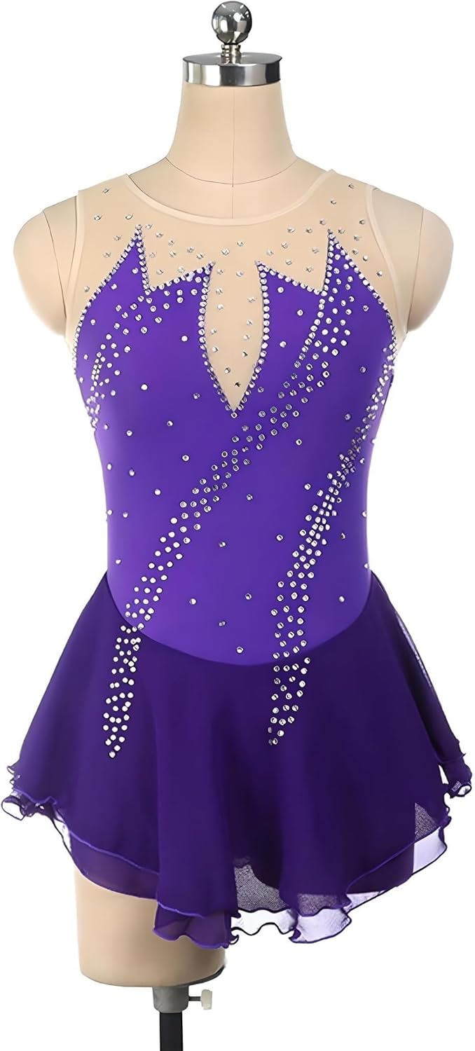 Figure Skating Dress Women, Girl Skating Skirt, Ice Skating Dress, Ballet Clothes Leotard Girls Training Wear