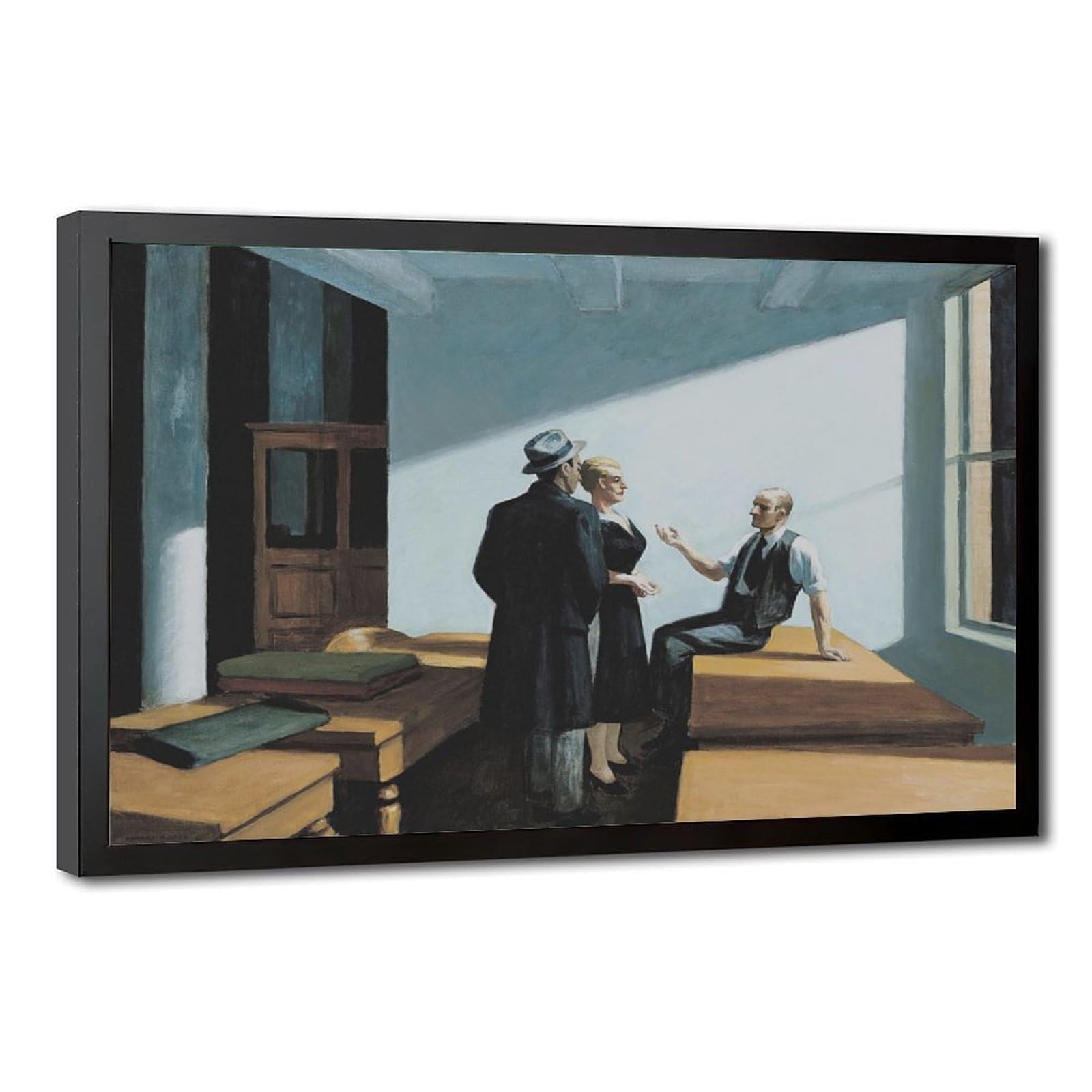 Affiches sur toile Edward Hopper tableau de décoration murale salon et cadre suspendu - 8