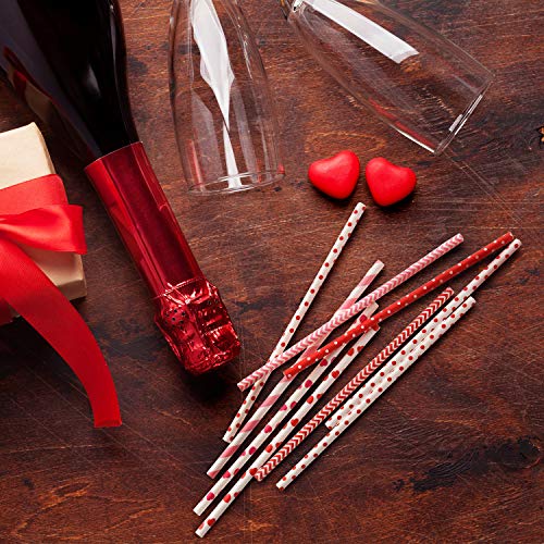 Pitillos de papel para San Valentín 200 piezas miniatura 7