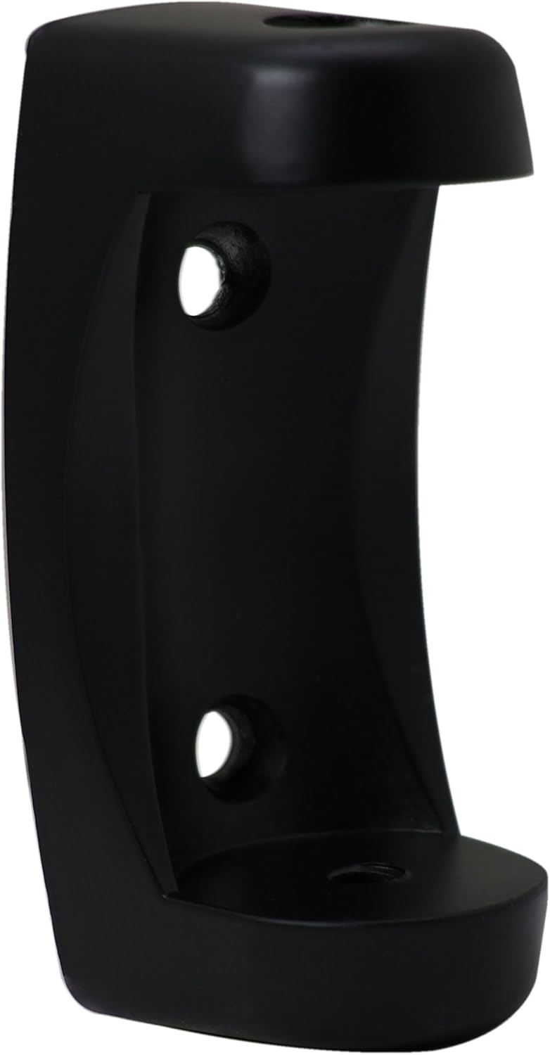 Westbrass CSR60-MB 60" x 1" Stainless Steel Curved Shower Curtain Rod with Mounting Brackets, Matte Black