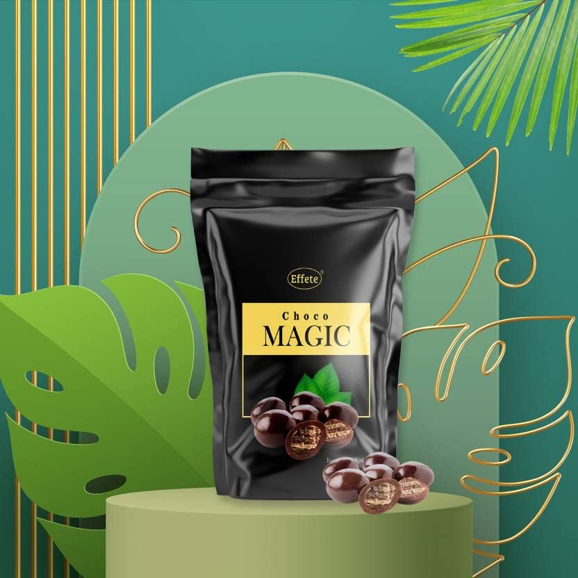 Image of Effete Choco Coated Assorted Chocolate Dryfruits (Almond, Butter Scotch, Choco Magic) Standy Pouch - 40gm, Chocolaty Dryfruits, Assorted Dryfruits packet, chocolates gift pack, chocolate box
