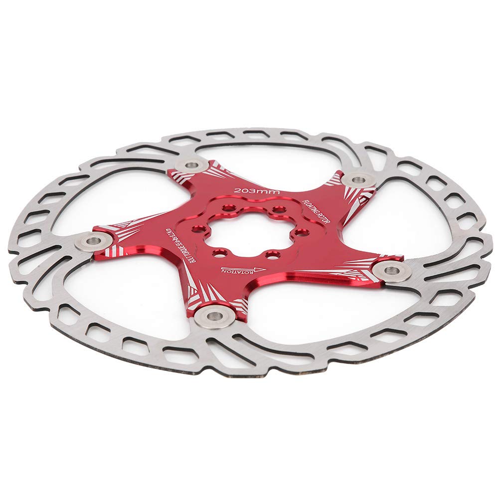 VTT vélo 203mm Cinq Clous Disque de Frein plaquette de Frein Disque léger en Acier Inoxydable en Alliage d'aluminium
